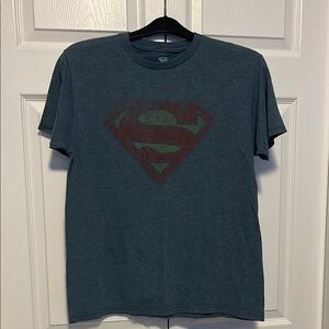DC Comics Dark Blue Superman Tee and Dark Grey Wonder Wiman Tee